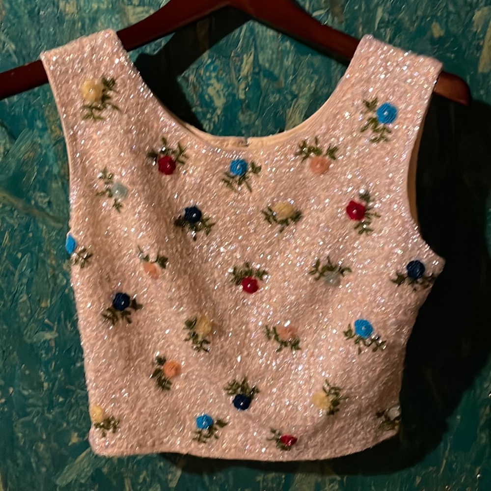 Vintage sequin top